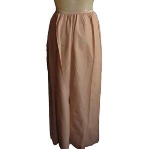 Vintage Womens Slip Med Tall NEW VASSARETTE NYLON ANTRON Nude LACE SPLIT 39"